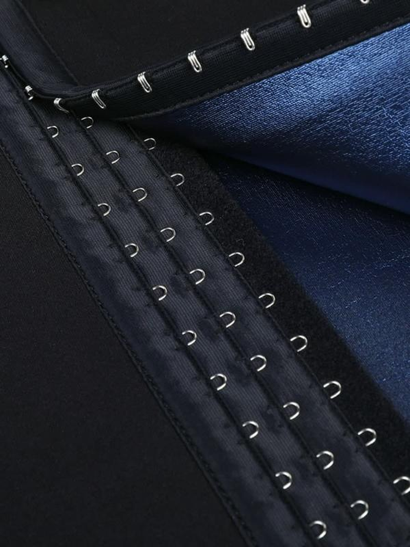 Blue Neoprene Sauna Tummy Control Leggings